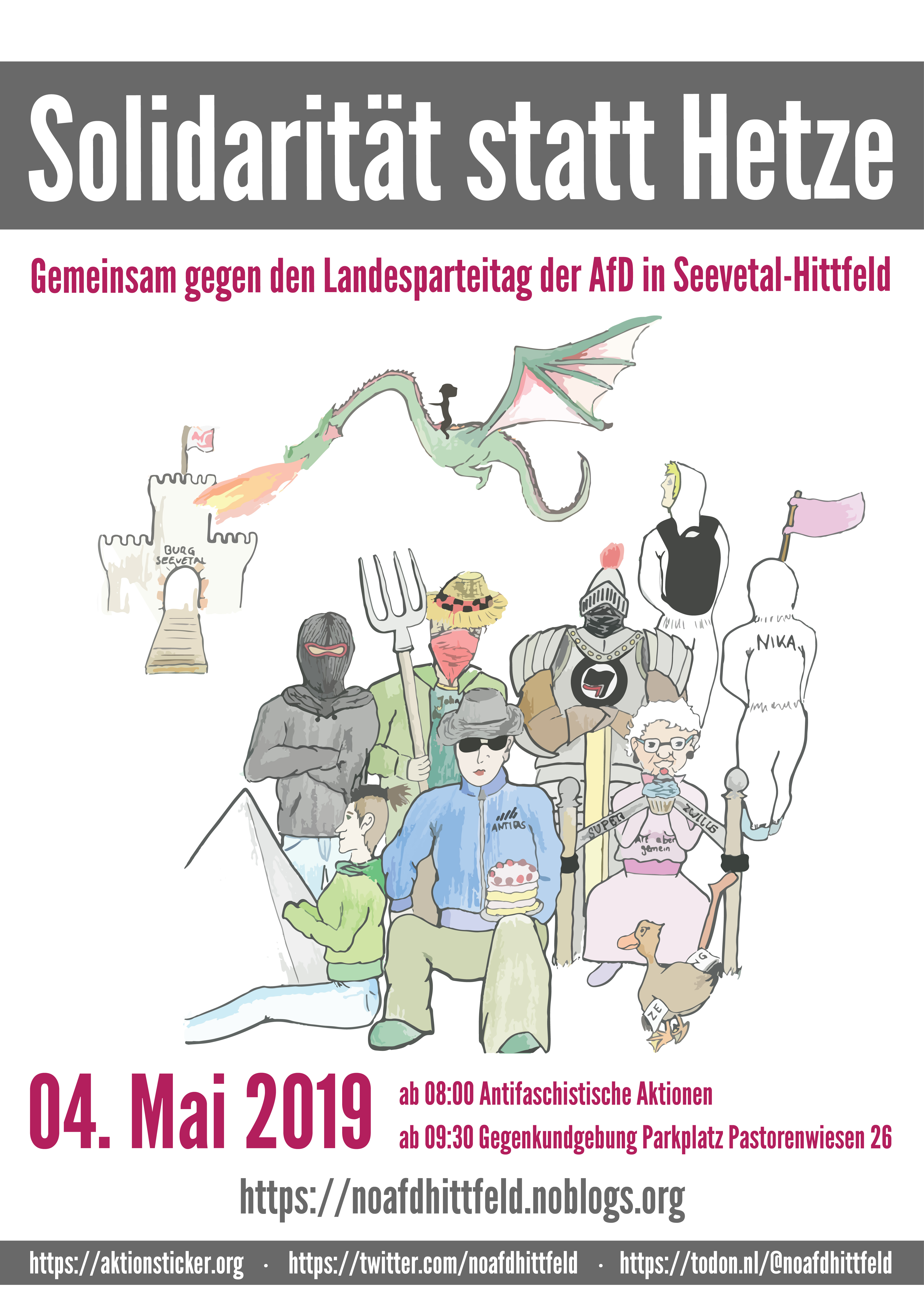 Infos zum Landesparteitag der AfD-Niedersachsen am 4./5. Mai in Hittfeld